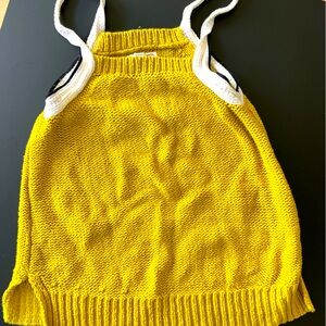 💛🖤🤍 Anthro CROCHET TOP 🤍🖤💛